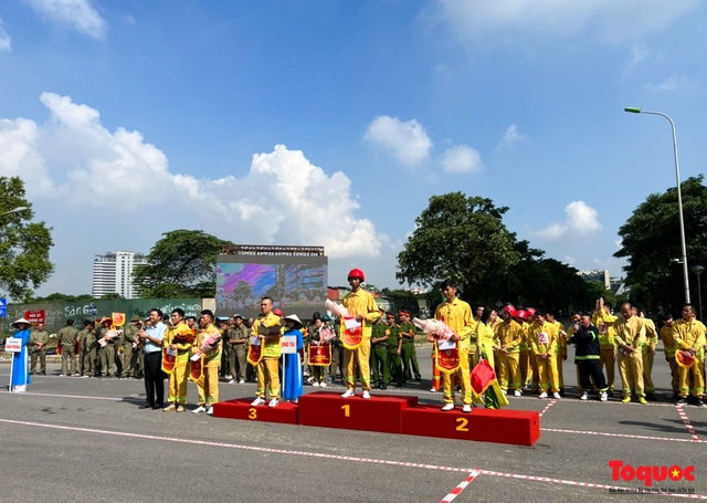 Hà Nội: 150 vận động viên tranh tài chữa cháy, cứu nạn, cứu hộ - Ảnh 3.