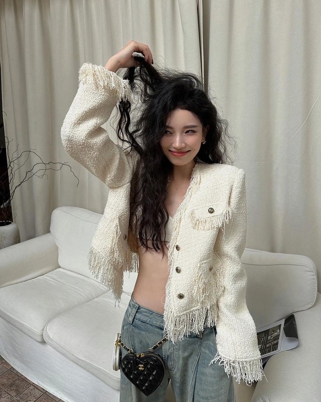 15 mẫu áo dạ tweed  - Ảnh 21.