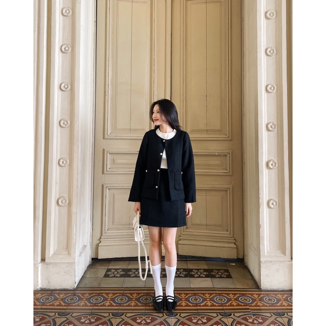 15 mẫu áo dạ tweed  - Ảnh 1.