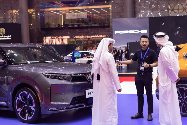 Vinfast giới thiệu 4 mẫu ô tô điện tại Triển lãm Geneva International Motor Show Qatar 2023 - Ảnh 4.