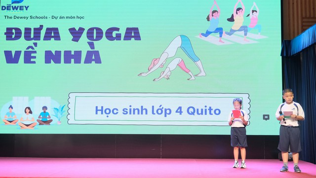 Học sinh lớp 4 "Đưa yoga về nhà" tạo cơ hội gắn kết gia đình  - Ảnh 3.