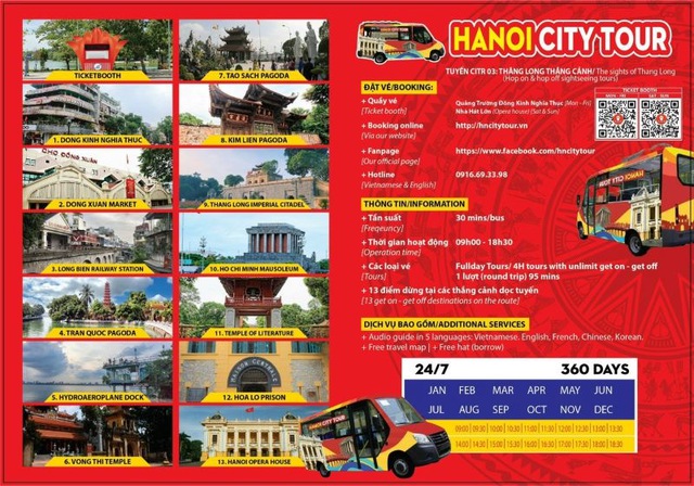 Hà Nội vận hành thêm tuyến City tour “Thăng Long thắng cảnh” - Ảnh 2.