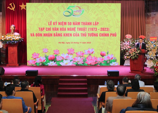 Tạp chí Văn hóa Nghệ thuật nhận Bằng khen của Thủ tướng nhân dịp kỷ niệm 50 năm thành lập - Ảnh 1. Tạp chí Văn hóa Nghệ thuật nhận Bằng khen của Thủ tướng nhân dịp kỷ niệm 50 năm thành lập - Ảnh 1.