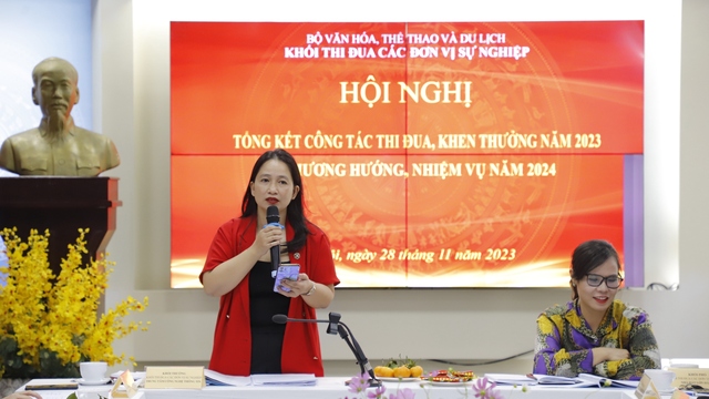 Khối thi đua các đơn vị sự nghiệp thuộc Bộ VHTTDL tổng kết công tác thi đua, khen thưởng năm 2023 - Ảnh 1.