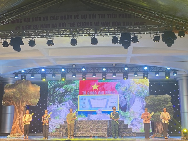 9 tỉnh tranh tài tại Hội thi Tiểu phẩm tuyên truyền kỷ niệm 80 năm ra đời Đề cương Văn hóa Việt Nam - Ảnh 1.