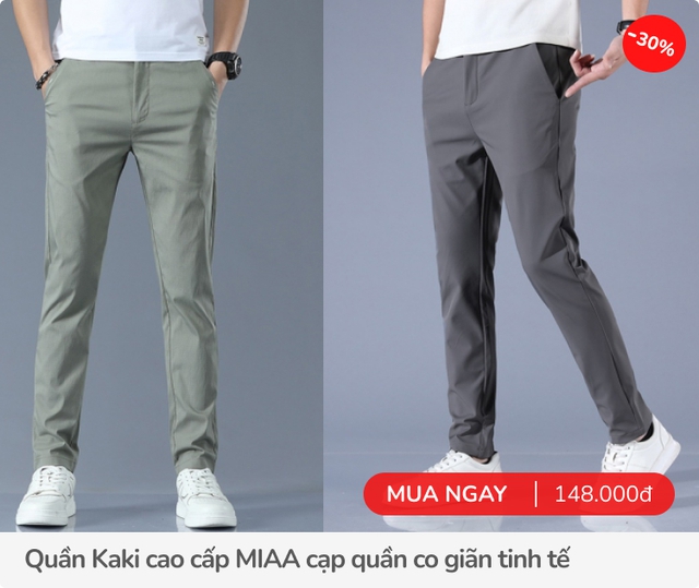  3 kiểu quần dài phái mạnh nên sắm, các hãng đang giảm sâu chưa đến 180.000 đồng  - Ảnh 3.