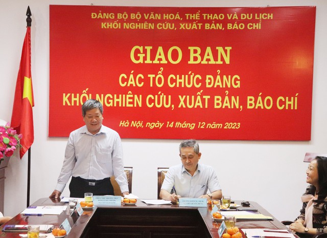 Giao ban các tổ chức đảng Khối Nghiên cứu, Xuất bản, Báo chí  - Ảnh 2.