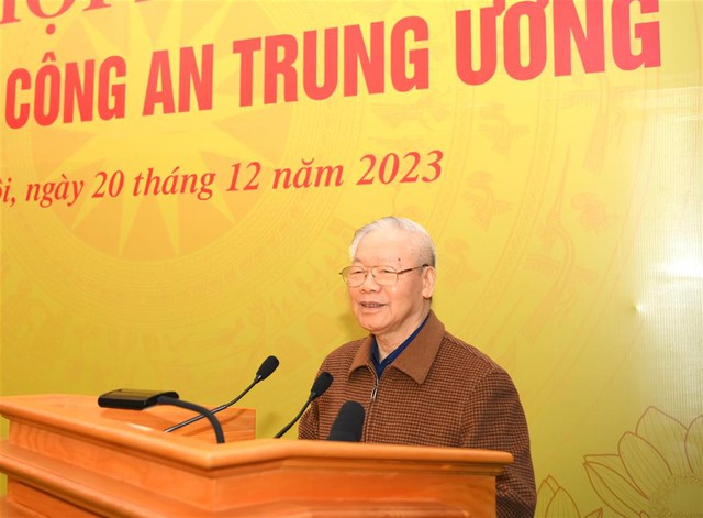 Tổng Bí thư Nguyễn Phú Trọng dự Hội nghị Đảng ủy Công an Trung ương - Ảnh 2.