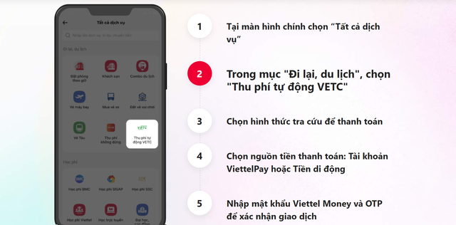 Hướng dẫn nộp phí tự động VETC trên điện thoại di động - Ảnh 3.