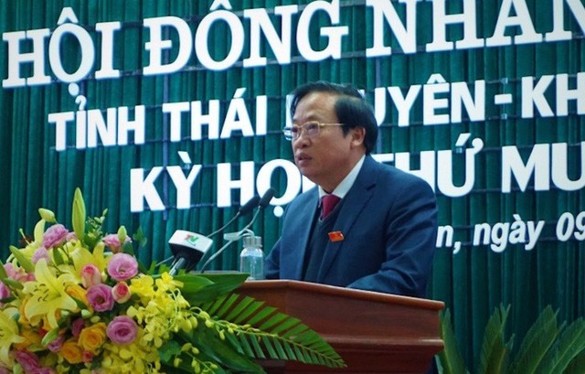 Kỷ luật nguyên Phó chủ tịch thường trực HĐND tỉnh Thái Nguyên - Ảnh 1.