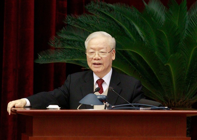 Tổng Bí thư Nguyễn Phú Trọng gặp mặt nguyên lãnh đạo Đảng, Nhà nước - Ảnh 2.