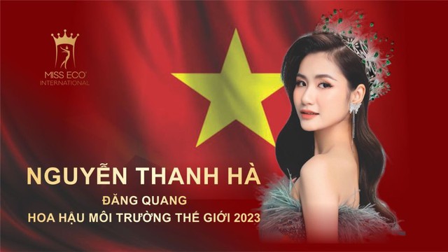 Nguyễn Thanh Hà đăng quang Hoa hậu Môi trường Thế giới 2023 - Ảnh 1.