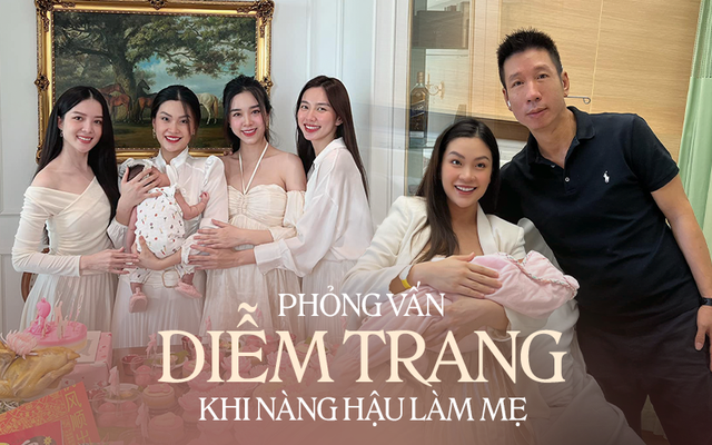 Á hậu Diễm Trang và chuyện làm mẹ: Bỡ ngỡ khi chăm 2 con nhỏ, tiết lộ thoả thuận với chồng doanh nhân - Ảnh 2.