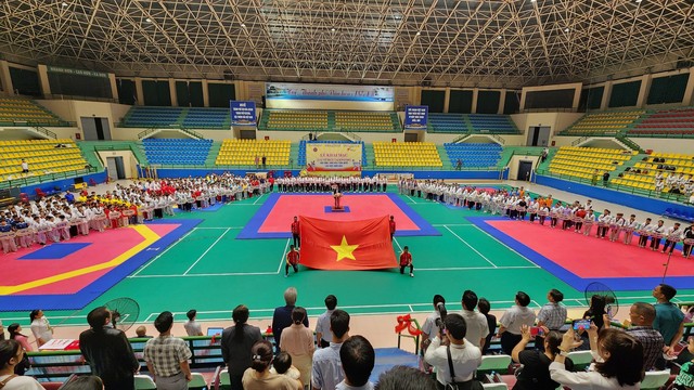 Hơn 1.000 VĐV tham dự Giải Taekwondo học sinh, sinh viên toàn quốc lần thứ I năm 2023 - Ảnh 1.