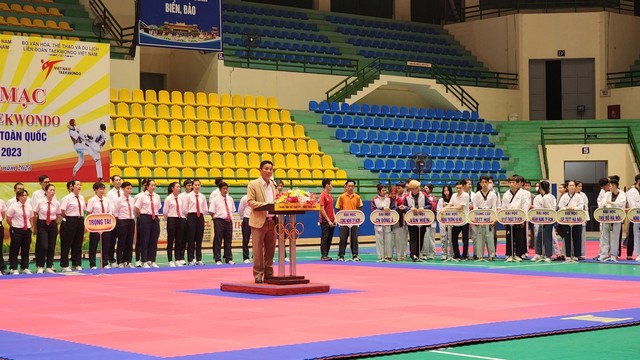 Hơn 1.000 VĐV tham dự Giải Taekwondo học sinh, sinh viên toàn quốc lần thứ I năm 2023 - Ảnh 2.