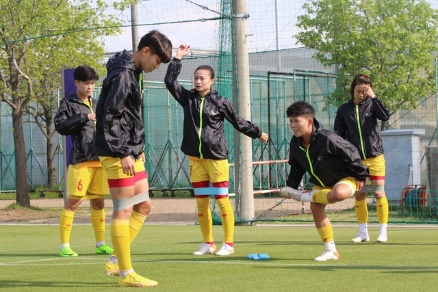 Đội tuyển nữ Việt Nam tập ở trung tâm thể thao nghìn tỷ tại Nhật Bản trước thềm SEA Games 32 - Ảnh 3.