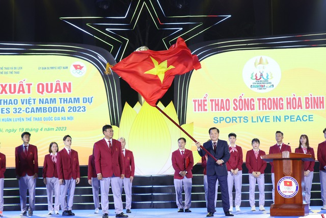Lễ xuất quân Đoàn Thể thao Việt Nam tham dự SEA Games 32: Sẵn sàng hướng tới Đại hội thể thao lớn nhất khu vực - Ảnh 4.