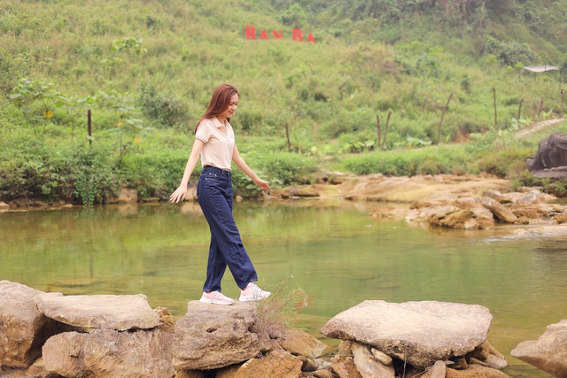 Hoa hậu Lương Kỳ Duyên tham gia chương trình quảng bá du lịch Thác Bản Ba, Tuyên Quang - Ảnh 4.