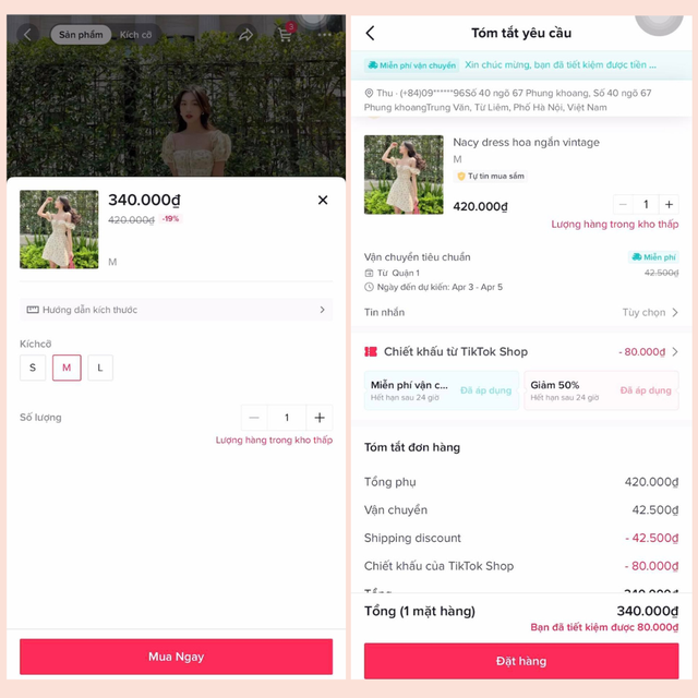 Thửu mua váy hoa nhí trên tiktok shop  - Ảnh 4.