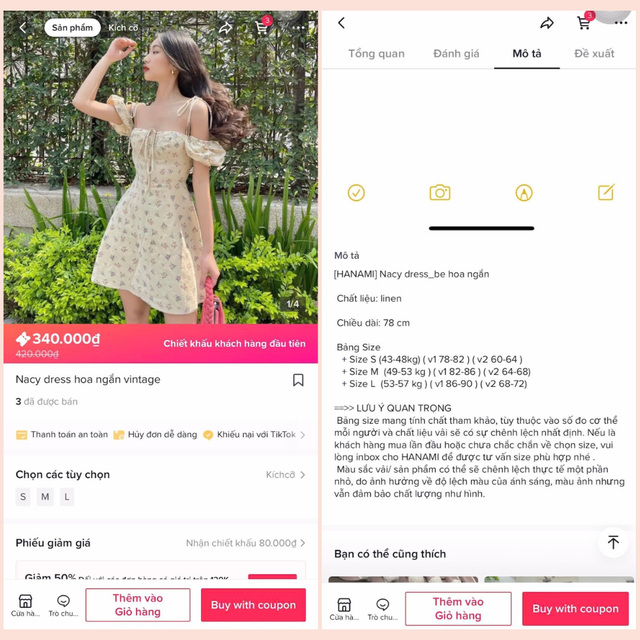 Thửu mua váy hoa nhí trên tiktok shop  - Ảnh 3.