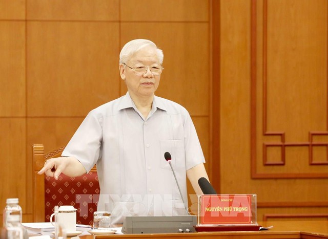 Tổng Bí thư Nguyễn Phú Trọng chủ trì họp xem xét, thi hành kỷ luật cán bộ - Ảnh 1.