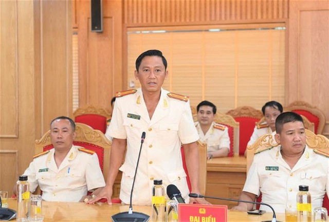 Trung tá Nguyễn Chí Thành tại Hội nghị gặp mặt Đoàn đại biểu Công an nhân dân dự Hội nghị biểu dương, tôn vinh điển hình tiên tiến toàn quốc (Ảnh: Bộ Công an) Trung tá Nguyễn Chí Thành tại Hội nghị gặp mặt Đoàn đại biểu Công an nhân dân dự Hội nghị biểu dương, tôn vinh điển hình tiên tiến toàn quốc (Ảnh: Bộ Công an)