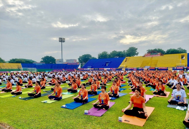 Bình Dương: Hơn 1.000 người tham gia đồng diễn Ngày Quốc tế Yoga lần thứ 9 năm 2023 - Ảnh 4.