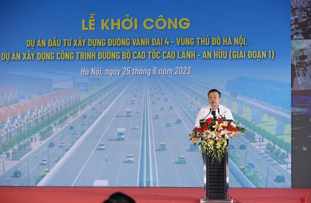 Chủ tịch Hà Nội: Kết quả thực hiện dự án Vành đai 4 là &quot;thước đo&quot; năng lực lãnh đạo, là uy tín của thành phố - Ảnh 2.