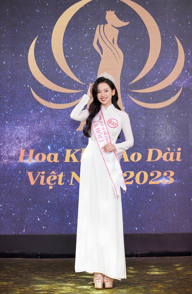 Nhan sắc và học vấn của người đẹp Nguyễn Thị Thùy Dương vừa đăng quang Á khôi 1 Hoa khôi Áo dài Việt Nam - Ảnh 1.