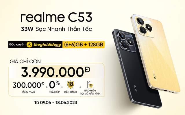 Thế Giới Di Động mở bán độc quyền Realme C53: Tầm giá 4 triệu mà có cả sạc nhanh lẫn bộ nhớ 128GB - Ảnh 6.