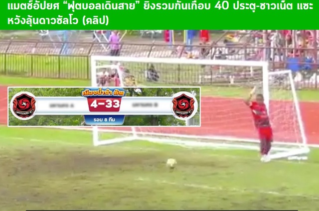 Thủng lưới 33 bàn trong 1 trận, đội bóng phủi gây xôn xao khắp Thái Lan - Ảnh 1.