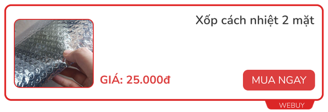 Loạt sản phẩm chống nóng, cách nhiệt hiệu quả cho nhà ở mà không cần điện, giá chỉ từ 25.000đ - Ảnh 2.