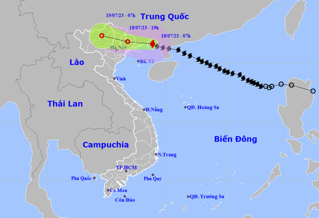Bão số 1 giật cấp 9, hướng vào biên giới Việt - Trung  - Ảnh 1.