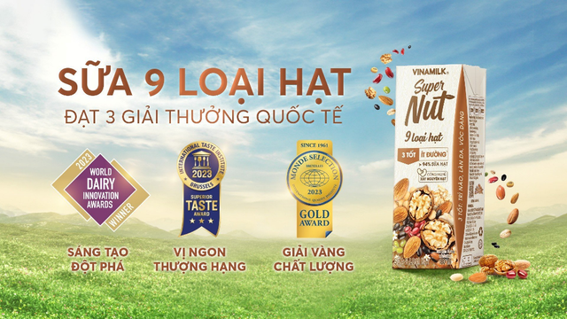     Lập cú “hat trick” giải thưởng thế giới, sữa hạt Vinamilk Super Nut có gì đặc biệt? - Ảnh 1.