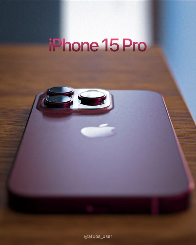 iPhone 15 Pro có thiết kế &quot;nhảy vọt&quot; sau nhiều năm, màu đỏ rượu vang sang trọng đầy hấp dẫn - Ảnh 5.