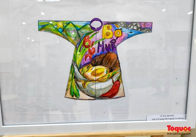 Hàng trăm học sinh thi vẽ tranh quảng bá di sản văn hóa Huế trên áo dài - Ảnh 10.