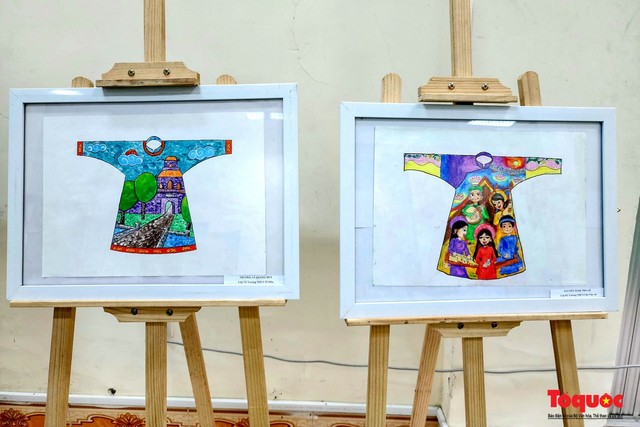 Hàng trăm học sinh thi vẽ tranh quảng bá di sản văn hóa Huế trên áo dài - Ảnh 6.