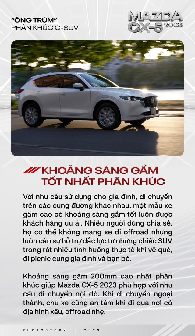 Nếu vẫn chưa tin Mazda CX-5 2023 là &quot;ông trùm&quot; phân khúc C-SUV thì 10 lý do sau đây đủ sức chứng minh điều đó - Ảnh 8.