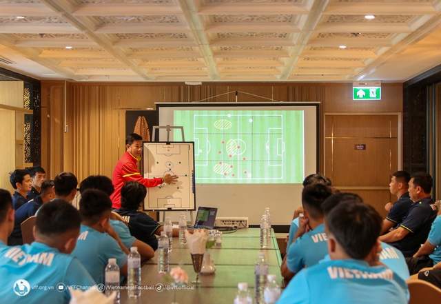 HLV Hoàng Anh Tuấn lên kế hoạch kiểm nghiệm lực lượng trong trận giao hữu với U23 Bahrain - Ảnh 1.