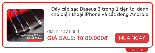 10 món đồ Xiaomi, Aukey, Hoco, Baseus đang giảm chỉ còn dưới 100.000đ: Đủ món từ cốc sạc nhanh, đèn ngủ đến tai nghe - Ảnh 5.