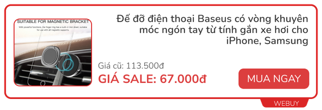 10 món đồ Xiaomi, Aukey, Hoco, Baseus đang giảm chỉ còn dưới 100.000đ: Đủ món từ cốc sạc nhanh, đèn ngủ đến tai nghe - Ảnh 6.