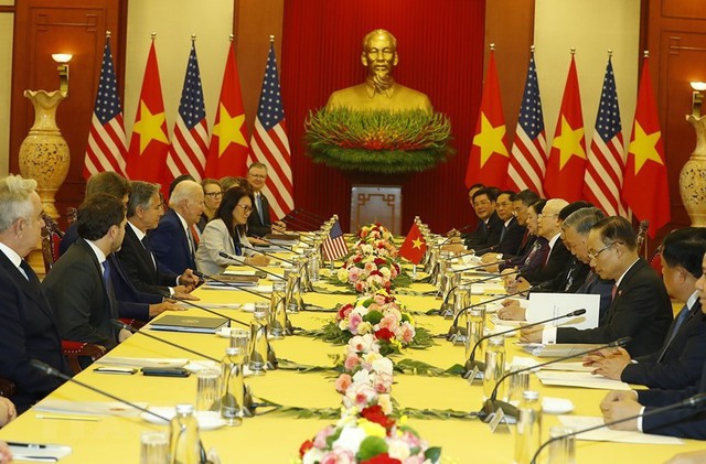 Tổng Bí thư Nguyễn Phú Trọng hội đàm với Tổng thống Hoa Kỳ Joe Biden - Ảnh 4.