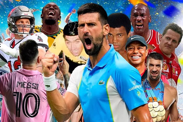 Lionel Messi, Novak Djokovic, Michael Jordan và những nam VĐV xuất sắc nhất lịch sử - Ảnh 1.