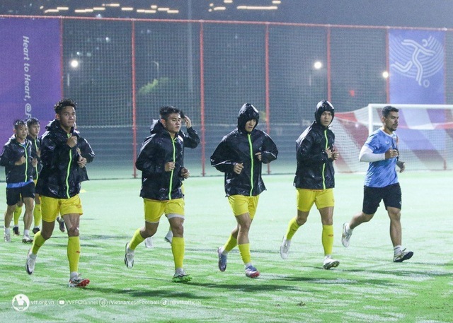 Đội tuyển Olympic Việt Nam hướng tới trận đấu gặp Olympic Arabia Saudi - Ảnh 1.