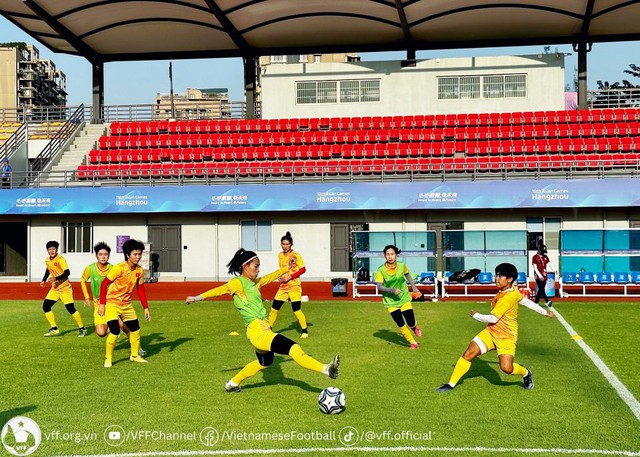 Tuyển nữ Việt Nam tích cực chuẩn bị cho trận đấu với Banglades - Ảnh 1.