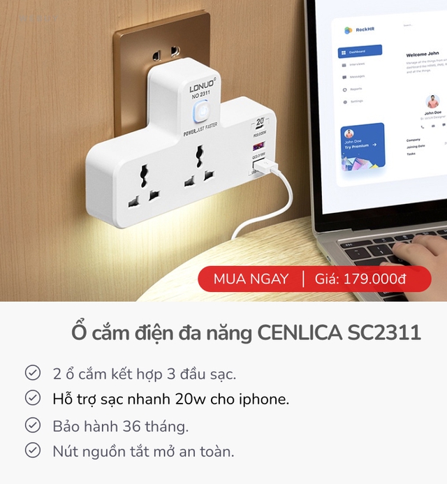 Loạt ổ cắm điện thông minh tiện dụng, giúp nhà cửa gọn gàng đang sale giá rẻ  - Ảnh 8.