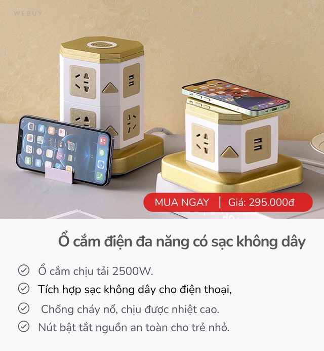 Loạt ổ cắm điện thông minh tiện dụng, giúp nhà cửa gọn gàng đang sale giá rẻ  - Ảnh 5.