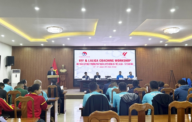 Khai mạc Hội thảo cập nhật phương pháp huấn luyện bóng đá trẻ Laliga - Ảnh 1.