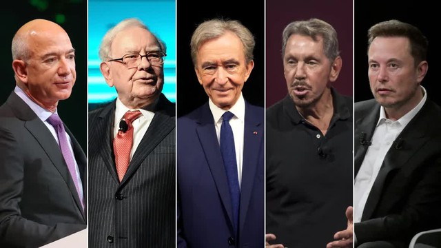 Tài sản của 5 người giàu nhất thế giới tăng gấp đôi sau 3 năm - Ảnh 1.