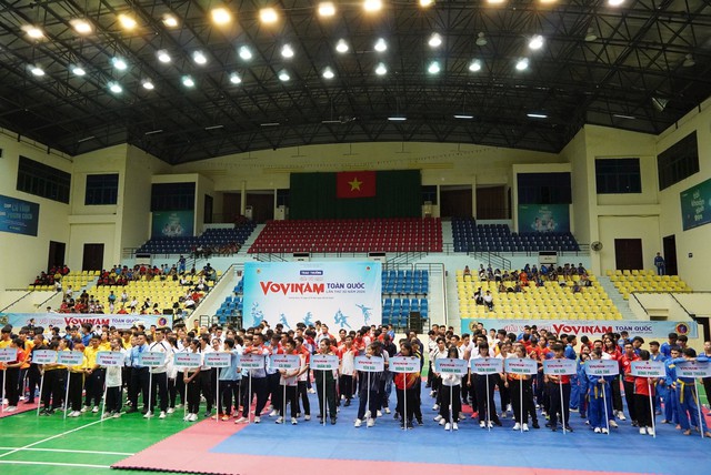 Hơn 400 vận động viên tranh tài giải vô địch Vovinam toàn quốc năm 2024 - Ảnh 1.